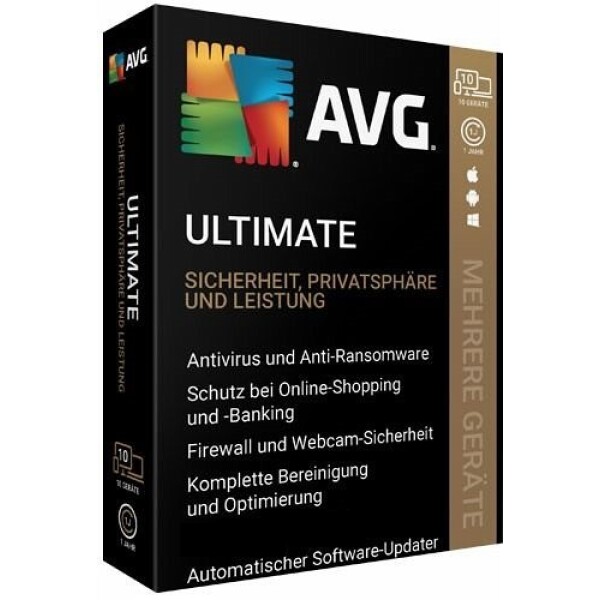 AVG Ultimate (10 Device - 1 Year) ESD