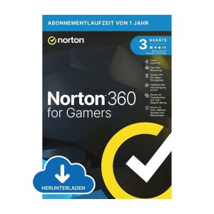 Norton 360 without Subscription (3 Devices - 1 Year) incl. 50GB ESD for Gamers