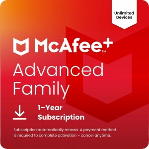 McAfee+ Advanced Family Security (6 Users - 1 Year) ESD