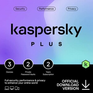 Kaspersky Plus (3 Devices - 2 Years) ESD